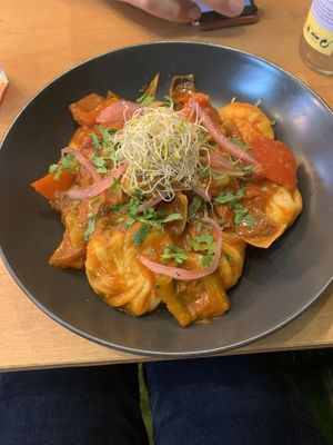 Chili Momos  at Plant Base in Lisbon