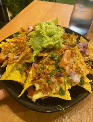 Nacho plate at Plant Base in Lisbon