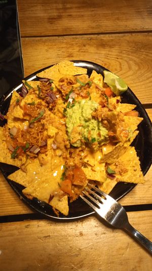 The nachos at Plant Base in Lisbon