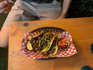 Seitan tacos at Plant Base in Lisbon