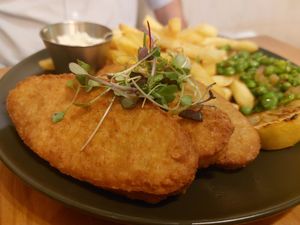 Fish'n'chips at Plant Base in Lisbon