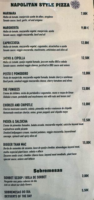 Menu 3 of 5, September 2024  at Plant Base in Lisbon