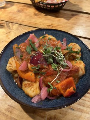 Chilli momo  at Plant Base in Lisbon