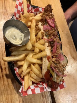 Hot dog  at Plant Base in Lisbon