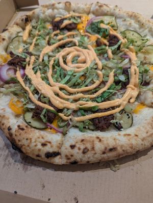 15 € beyond meat pizza at Plant Base in Lisbon
