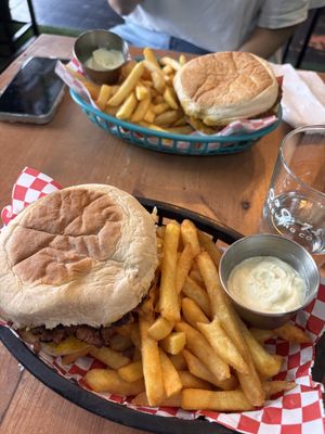 prego (the fries are included)  at Plant Base in Lisbon
