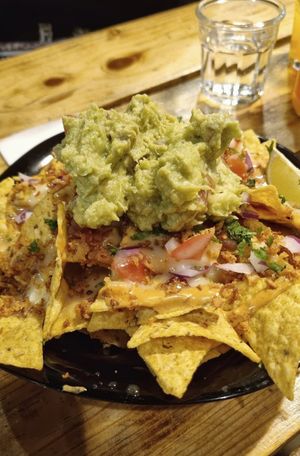 Nachos (wow) at Plant Base in Lisbon