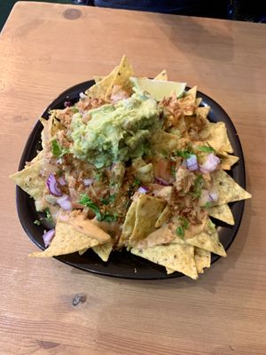 Loaded nachos   at Plant Base in Lisbon