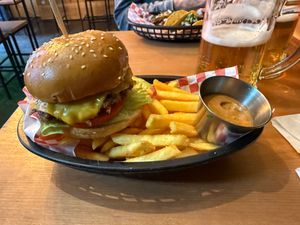 Classic Burger - Big and juicy at Plant Base in Lisbon