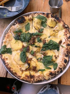 Potato pizza   at Plant Base in Lisbon