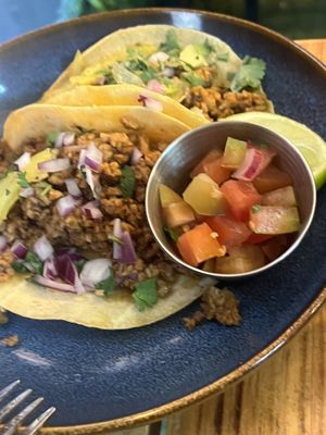 seitanitas tacos  at Plant Base in Lisbon