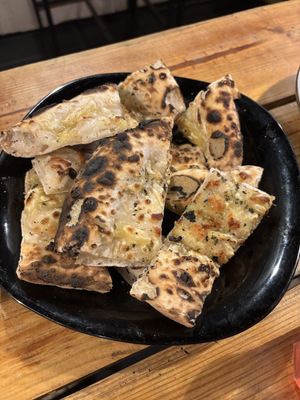 Garlic bread  at Plant Base in Lisbon