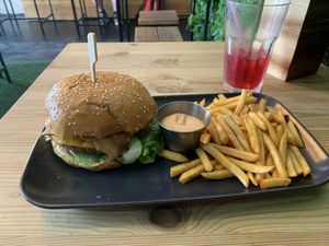 Chipotle burger   at Plant Base in Lisbon