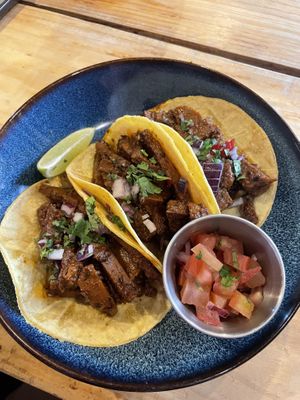 Seitan tacos  at Plant Base in Lisbon