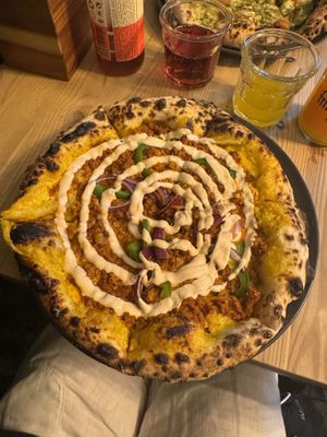 Vegan taco pizza! 😋  at Plant Base in Lisbon