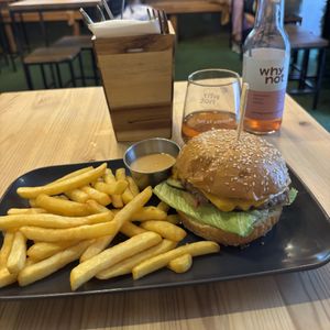 Classic burger  at Plant Base in Lisbon