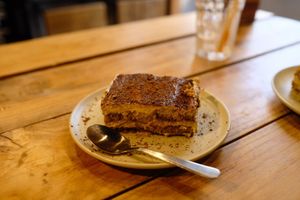 Tiramisu at Plant Base in Lisbon