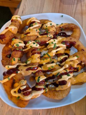 Onion rings at Plant Base in Lisbon