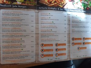 The menu  at Sagenhaft in Bad Harzburg