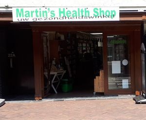 Front of the store at Martin's Health Shop in Geldrop