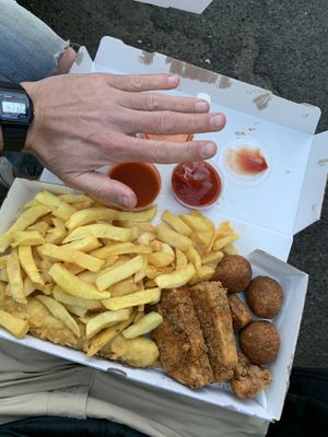  Vegan mixed box (Special) at The Little Fish and Chip Shop in Brighton