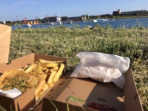 Fish and chips! at The Little Fish and Chip Shop in Brighton