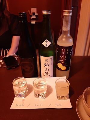 sake tasting at Iro Izakaya in Berlin