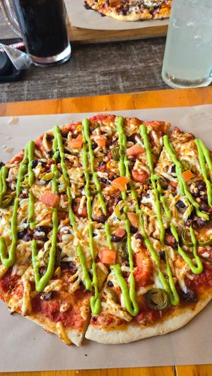 Tail slap, Mexican pizza at Whalebone Brewing Company in Exmouth