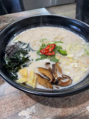 Vegan ramen  at Bamboo in Exmouth