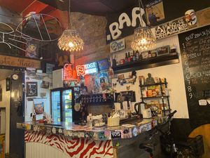 The bar at Cat Bar in Barcelona