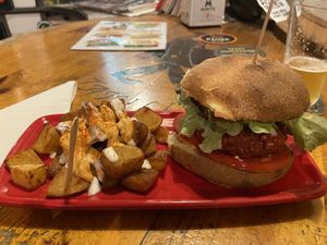 Burger & Patatas at Cat Bar in Barcelona