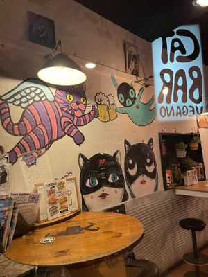 Inside  at Cat Bar in Barcelona