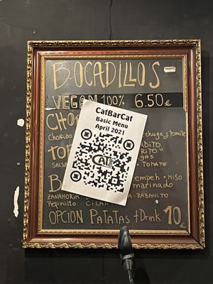 Sandwiches  at Cat Bar in Barcelona