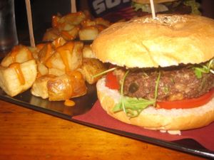 Crazy Burger at Cat Bar in Barcelona