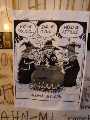 On the wall at Cat Bar in Barcelona