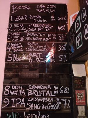 Beer on tap at Cat Bar in Barcelona