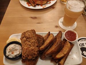 Tof-ish and chips at Cat Bar in Barcelona