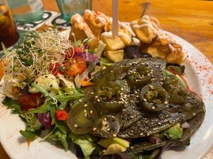 Fried Cactus at Cat Bar in Barcelona