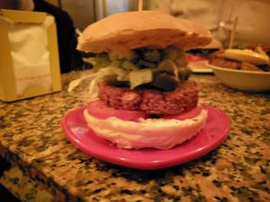 Spicy Mexican Burger at Cat Bar in Barcelona