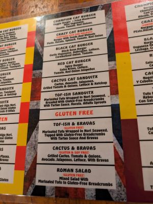 Menu April 2025 at Cat Bar in Barcelona