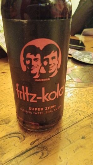 Fritz-kola zero at Cat Bar in Barcelona