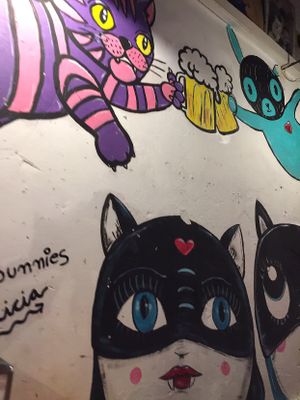 cats cats cats   at Cat Bar in Barcelona