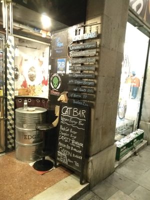 From the outside at Cat Bar in Barcelona