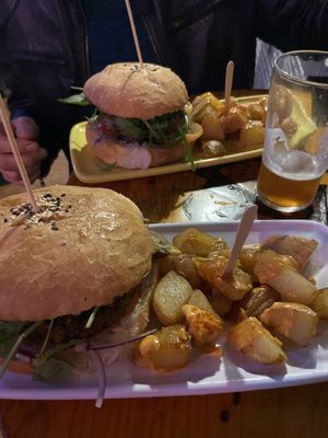 Great burgers! at Cat Bar in Barcelona