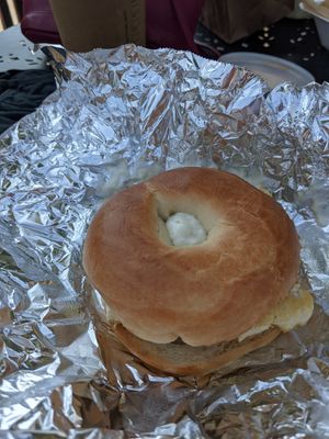Vegan Breakfast Bagel at Hard Times Cafe in Minneapolis