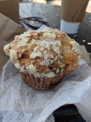 Strawberry Banana Muffin 😋 at Hard Times Cafe in Minneapolis
