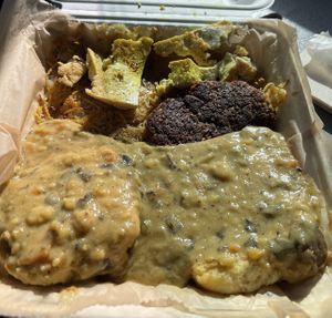 Biscuits and gravy   at Hard Times Cafe in Minneapolis