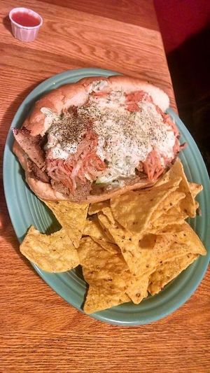 Banh mi   at Hard Times Cafe in Minneapolis