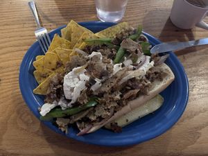 Seitan Philly  at Hard Times Cafe in Minneapolis
