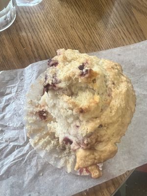 Raspberry muffin  at Hard Times Cafe in Minneapolis